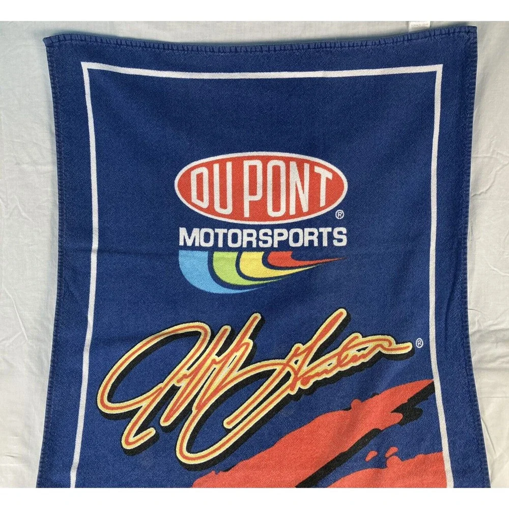 VTG 2002 Jeff Gordon Autograph #24 Dupont NASCAR Bath Beach Towel 54